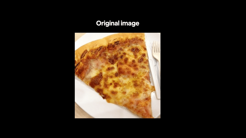 단일 이미지를 컨볼루션 레이어에 통과시켜 패치 임베딩을 생성하는 예시